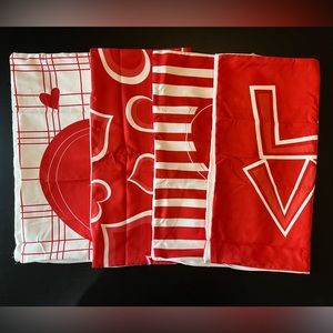 Set of 4 ‘Love’ Pillow Covers NWT